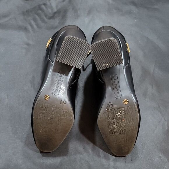 LIZ CLAIBORNE LC MALCOMB ALMOND TOE BLOCK HEEL BOOTIE - Picture 12 of 15